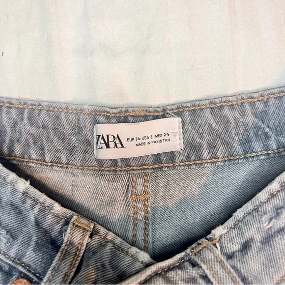 ZARA GREY JEANS HIGH WAISTED - Picture 5 of 5